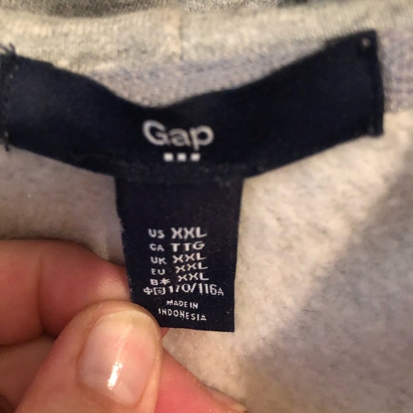 Gap Full Zip Spellout Logo Hoodie Size XXL - Picture 11 of 11